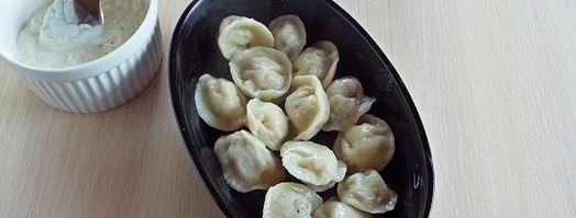 пельмени с опятами и сыром в духовке. Шаг 8