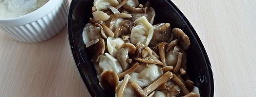 пельмени с опятами и сыром в духовке. Шаг 9