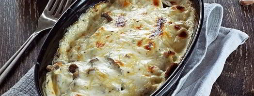 пельмени с опятами и сыром в духовке. Шаг 12