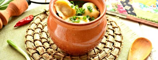 пельмени в горшочках с овощами. Шаг 4