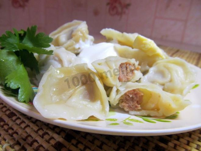 Рецепт свиных пельменей из свинины
