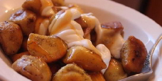 Жареные пельмени