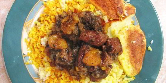 Азербайджанский плов с бараниной