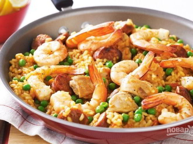 Рецепт испанской паэльи
