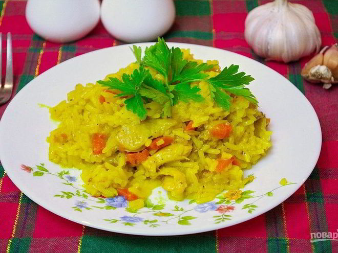 Рецепт острого плова с курицей