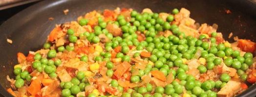 овощная паэлья с грибами. Шаг 8