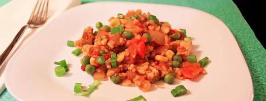 овощная паэлья с грибами. Шаг 9