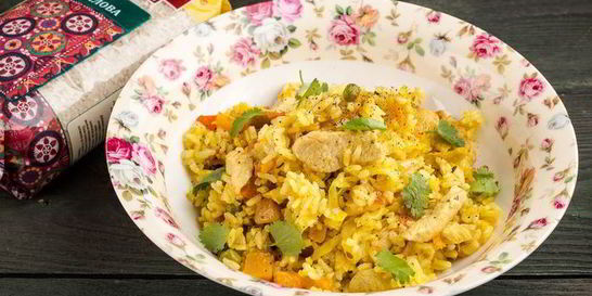 Овощной плов с курицей