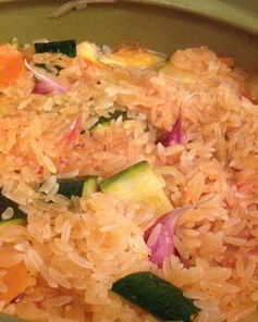 Овощной плов с цукини