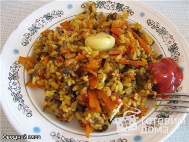 Рецепт овощного плова