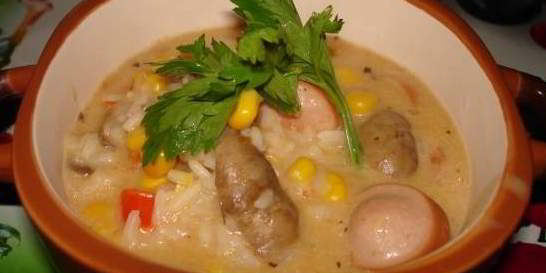 Паэлья с грибами