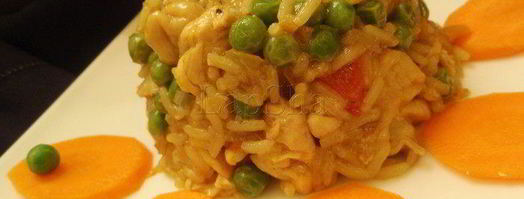 паэлья с курицей, перцем и горошком. Шаг 3