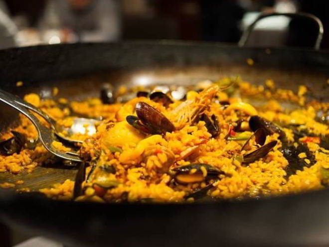 Рецепт паэльи с треской и мидиями