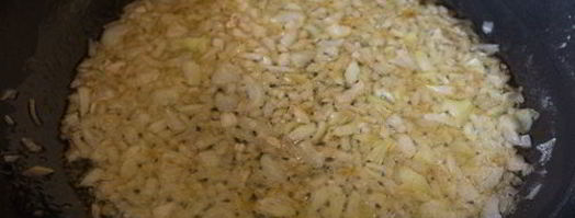 пилав из перловки с куриными сердечками. Шаг 4