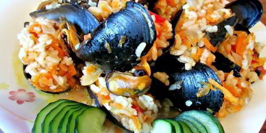Пилав — плов из мидий