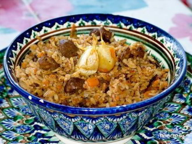Рецепт плова из баранины по-узбекски