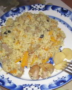 Плов из баранины с помидорами