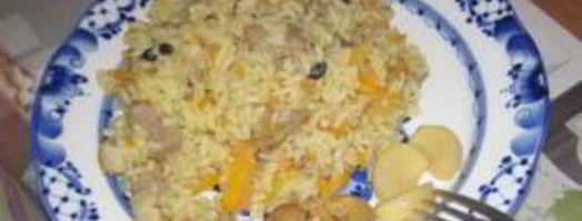 плов из баранины с помидорами. Шаг 14