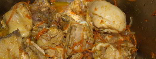 плов из булгура с курицей. Шаг 5