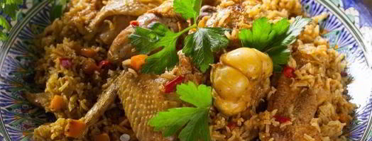 плов из бурого риса с курицей. Шаг 13