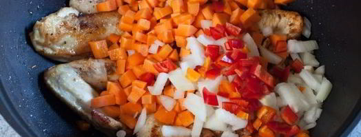 плов из бурого риса с курицей. Шаг 7