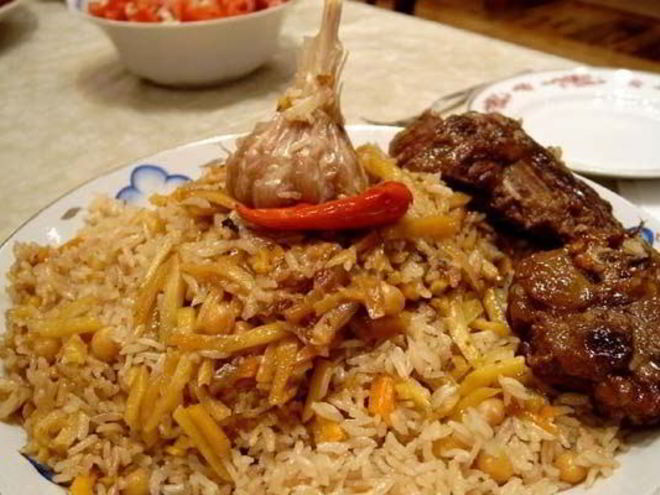 Рецепт плова из говядины с капустой