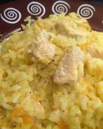 Плов из индейки с айвой