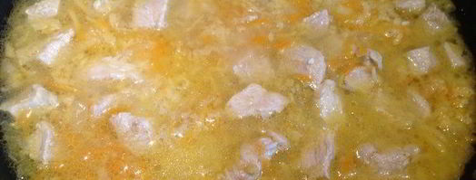 плов из индейки с айвой. Шаг 5