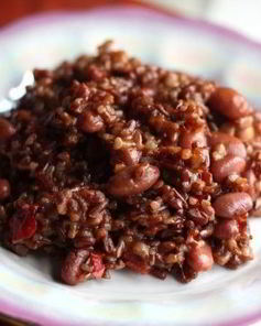 Плов из красного риса