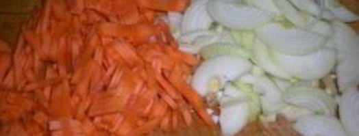 плов из перловки с мясом. Шаг 2