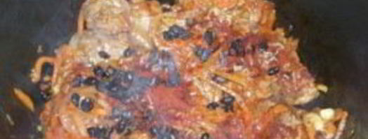 плов из перловки с мясом. Шаг 3