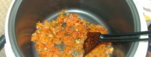 плов из перловки в мультиварке. Шаг 2