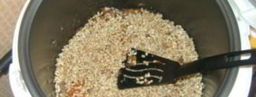 плов из перловки в мультиварке. Шаг 5