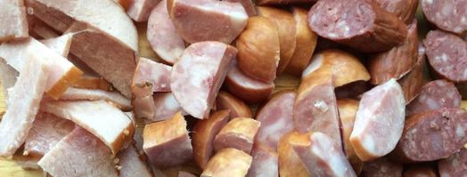 плов на шкварках с копченостями. Шаг 3