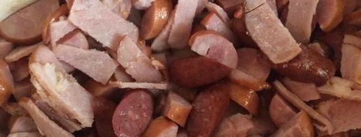 плов на шкварках с копченостями. Шаг 5