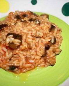 Плов овощной с грибами