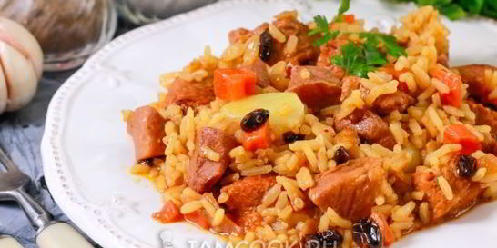 Плов с айвой