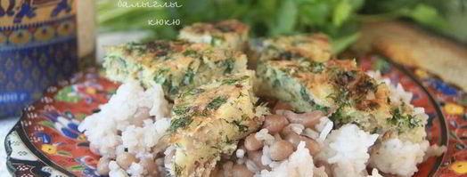 плов с балыглы кюкю. Шаг 17