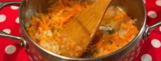 плов с белыми грибами. Шаг 3