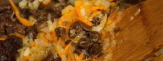 плов с белыми грибами. Шаг 4