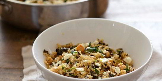 Плов с горохом нут