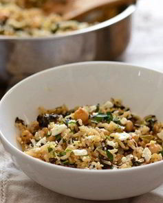 Плов с горохом нут