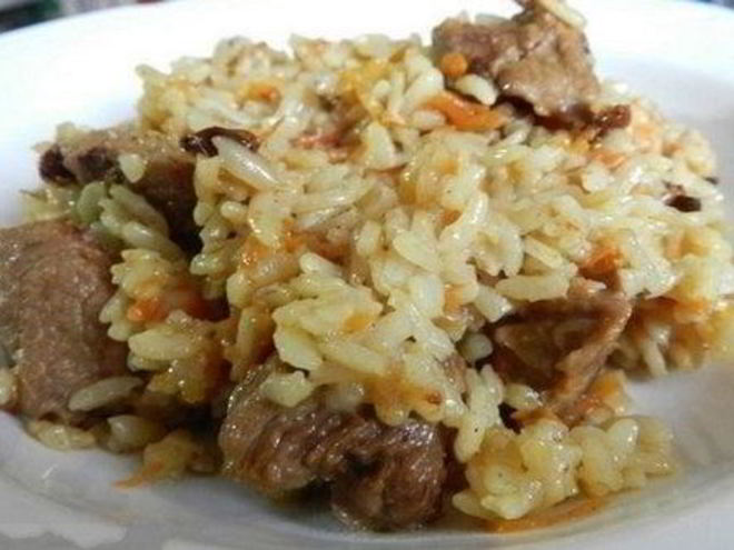 Рецепт плова с говядиной по-узбекски в казане