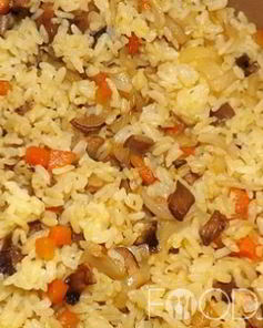 Плов с грибами в мультиварке