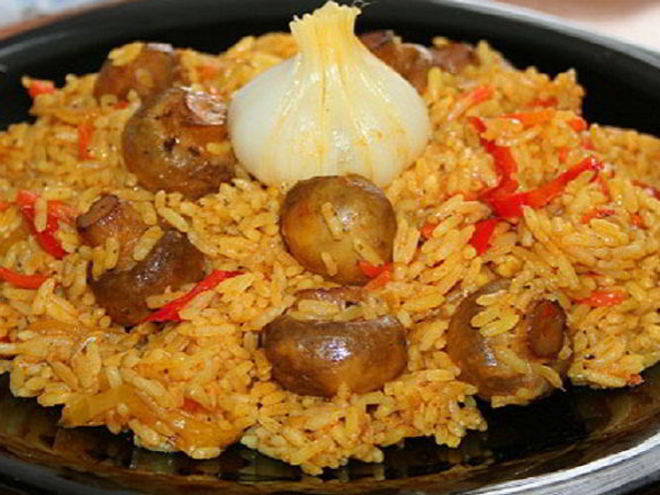 Рецепт плова с грибами