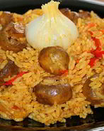 Плов с грибами