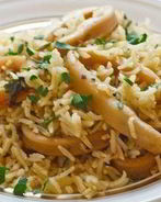 Плов с кальмарами