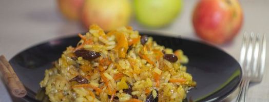 плов с курагой и изюмом. Шаг 21