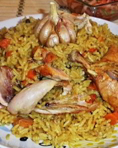 Плов с куриными ножками