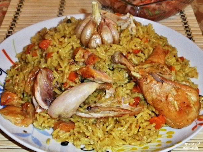 Рецепт плова с куриными ножками